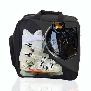Torba plecak narciarski na buty i kask Ski grafitowa