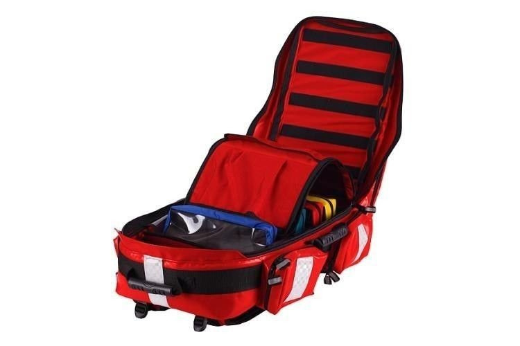 Plecak ratowniczy z ampularium (85 ampułek) 86l TRM-56 - czerwony