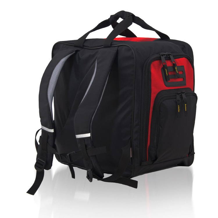 Torba plecak narciarski na buty i kask Ski czerwony