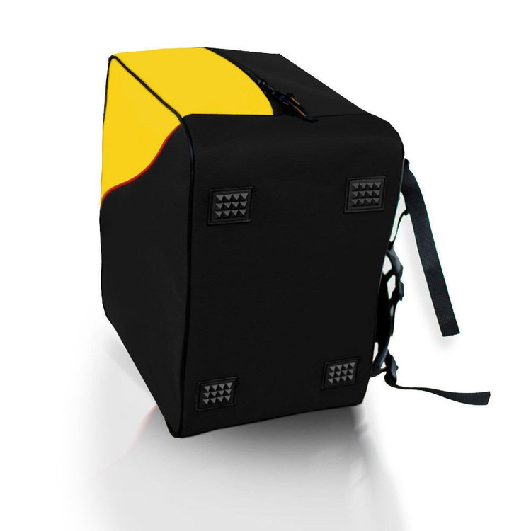 Torba plecak narciarski na buty i kask Ski żółta