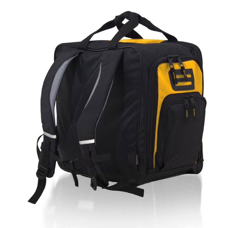 Torba plecak narciarski na buty i kask Ski żółta