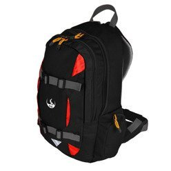 Plecak miejsko szkolny z miejscem na deskę i kieszenią na laptop Trip - czerwony