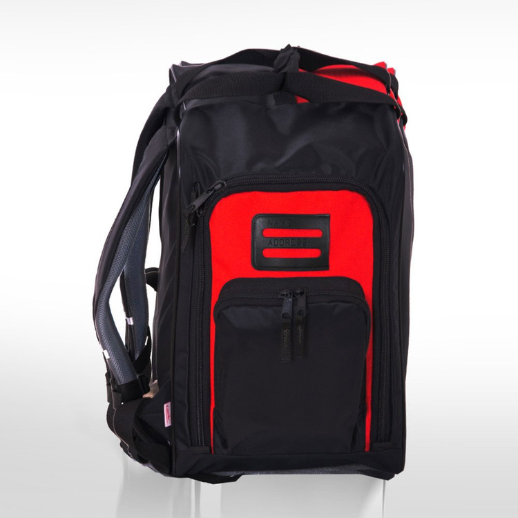 Torba plecak narciarski na buty i kask Ski czerwony