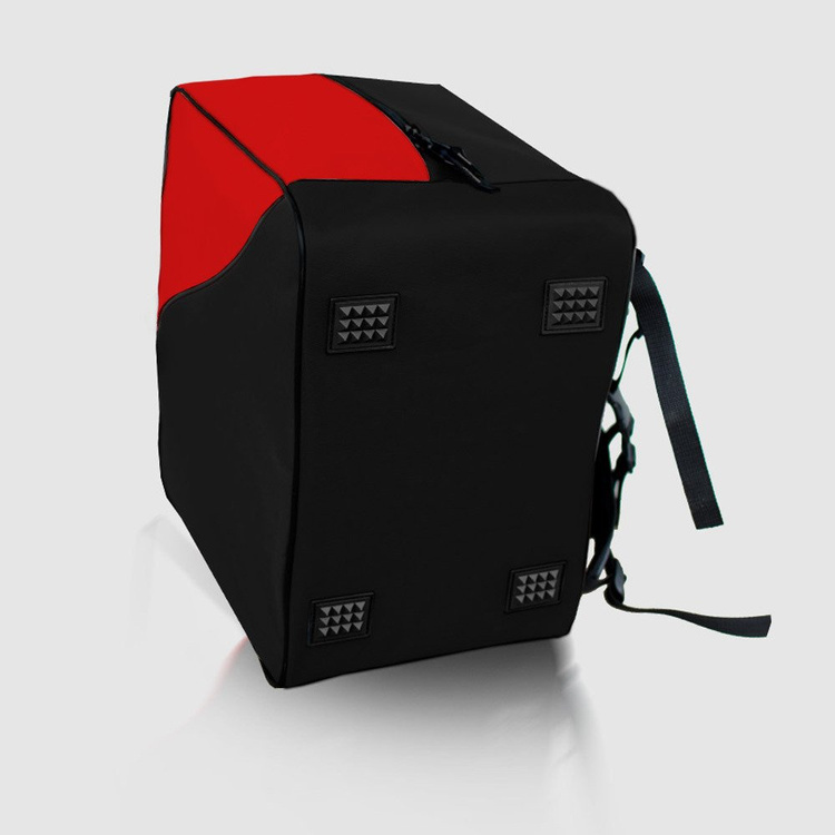 Torba plecak narciarski na buty i kask Ski czerwony