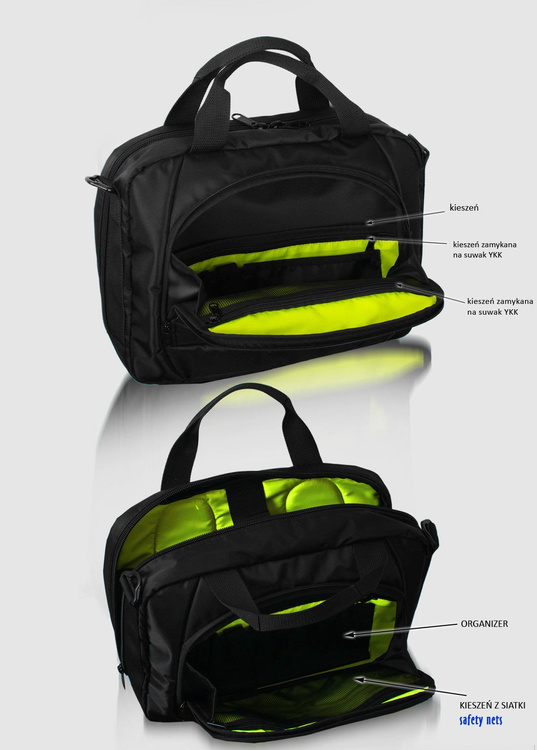 Torba na laptop 15" zielona